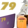 Numero 79 versión eras, pegatina de vinilo