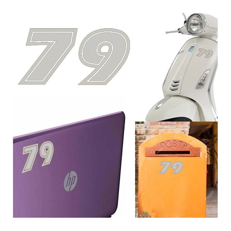 Numero 79 versión eras, pegatina de vinilo