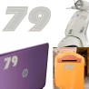 Numero 79 versión eras, pegatina de vinilo