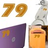 Numero 79 versión eras, pegatina de vinilo
