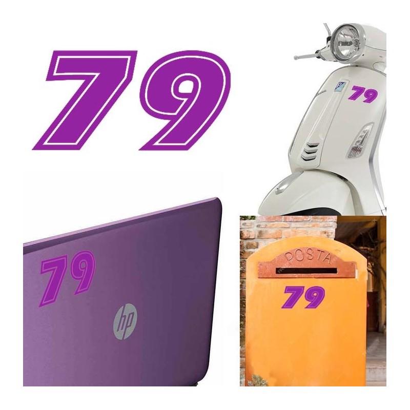 Numero 79 versión eras, pegatina de vinilo