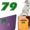 Numero 79 versión eras, pegatina de vinilo