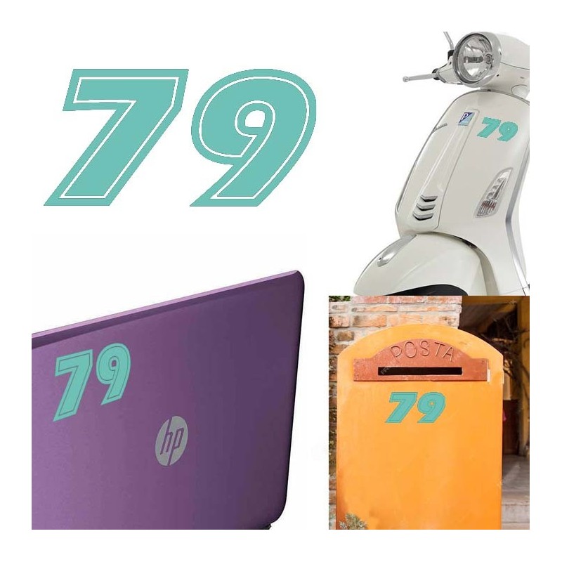 Numero 79 versión eras, pegatina de vinilo