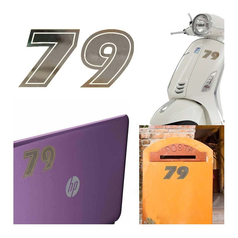 Numero 79 versión eras, pegatina de vinilo