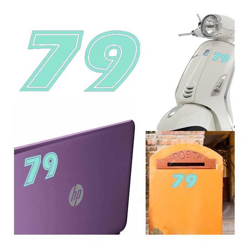Numero 79 versión eras, pegatina de vinilo