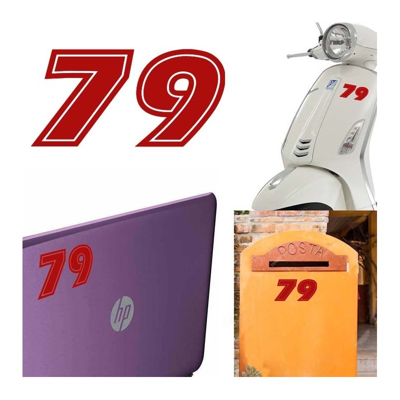 Numero 79 versión eras, pegatina de vinilo