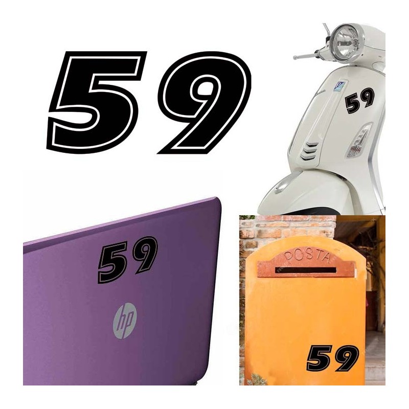 Numero 59 versión eras, pegatina de vinilo