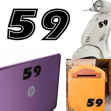 Numero 59 versión eras, pegatina de vinilo