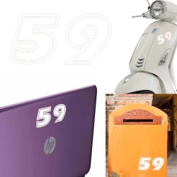 Numero 59 versión eras, pegatina de vinilo