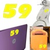Numero 59 versión eras, pegatina de vinilo