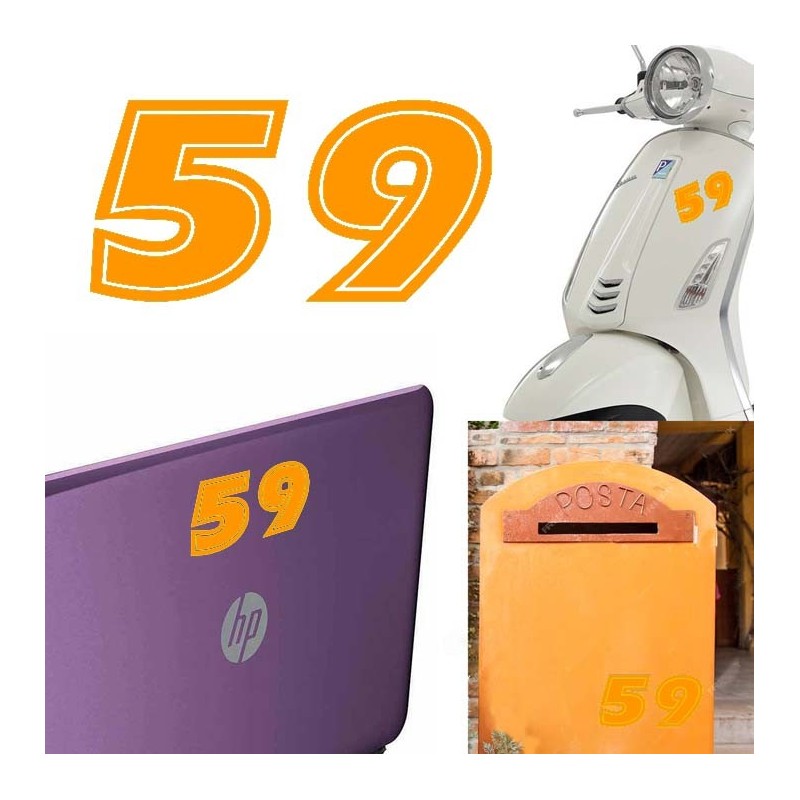 Numero 59 versión eras, pegatina de vinilo