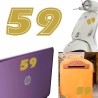 Numero 59 versión eras, pegatina de vinilo