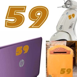 Numero 59 versión eras, pegatina de vinilo