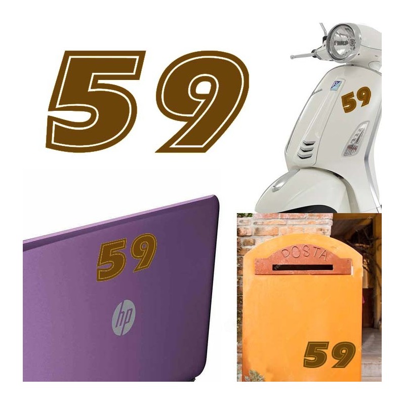 Numero 59 versión eras, pegatina de vinilo
