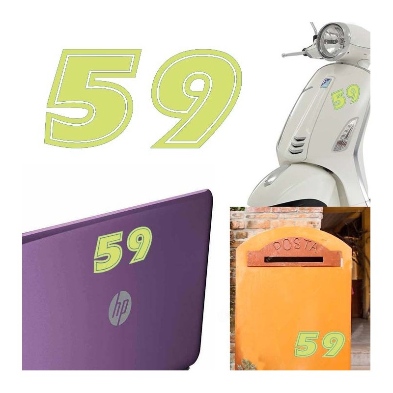 Numero 59 versión eras, pegatina de vinilo