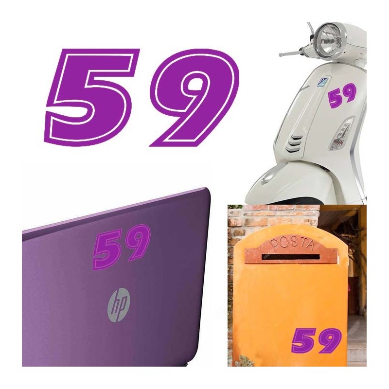Numero 59 versión eras, pegatina de vinilo