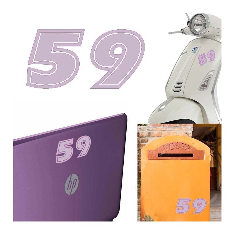 Numero 59 versión eras, pegatina de vinilo