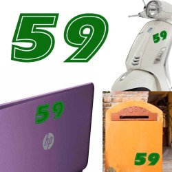 Numero 59 versión eras, pegatina de vinilo