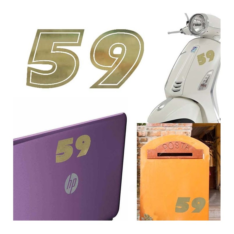Numero 59 versión eras, pegatina de vinilo