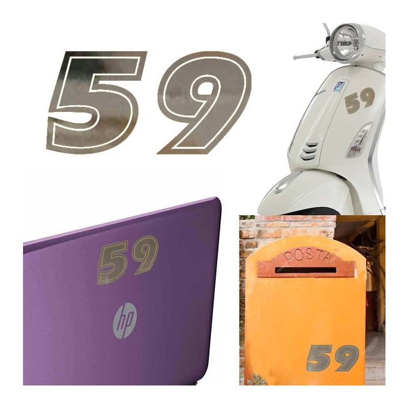 Numero 59 versión eras, pegatina de vinilo