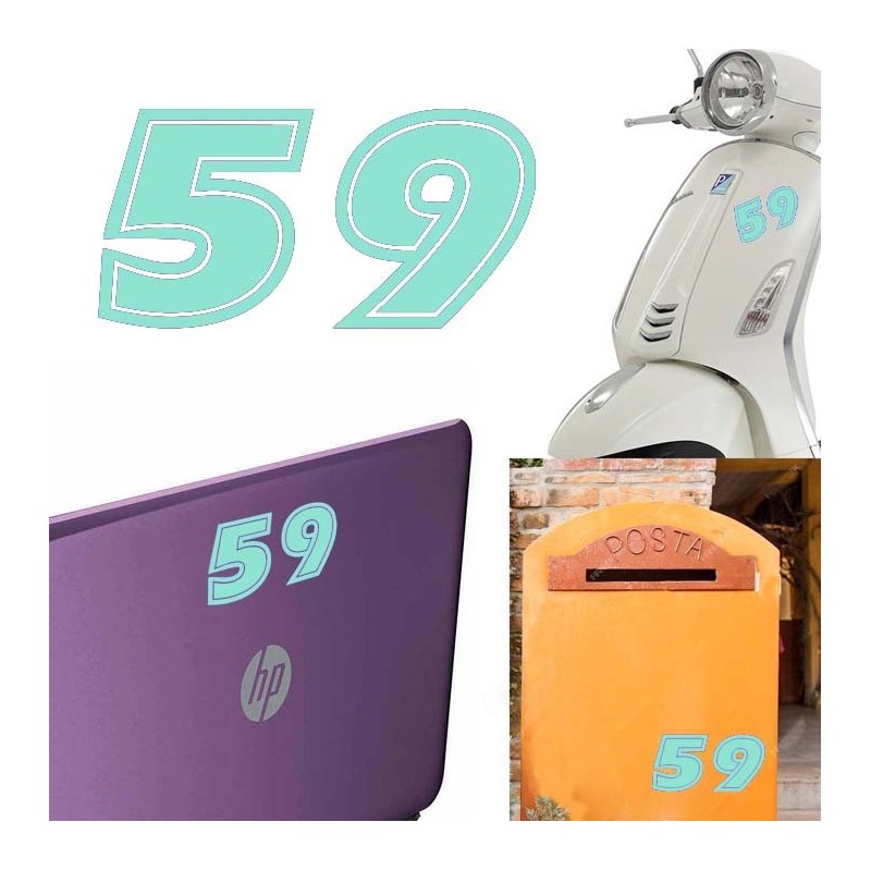 Numero 59 versión eras, pegatina de vinilo