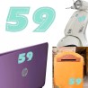 Numero 59 versión eras, pegatina de vinilo