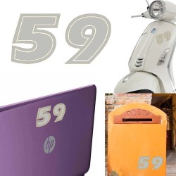 Numero 59 versión eras, pegatina de vinilo