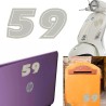 Numero 59 versión eras, pegatina de vinilo