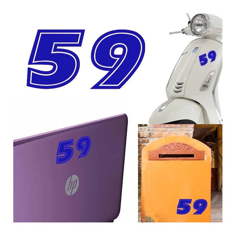 Numero 59 versión eras, pegatina de vinilo