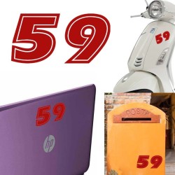Numero 59 versión eras, pegatina de vinilo