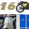 Número 16 versión eras, pegatina de vinilo