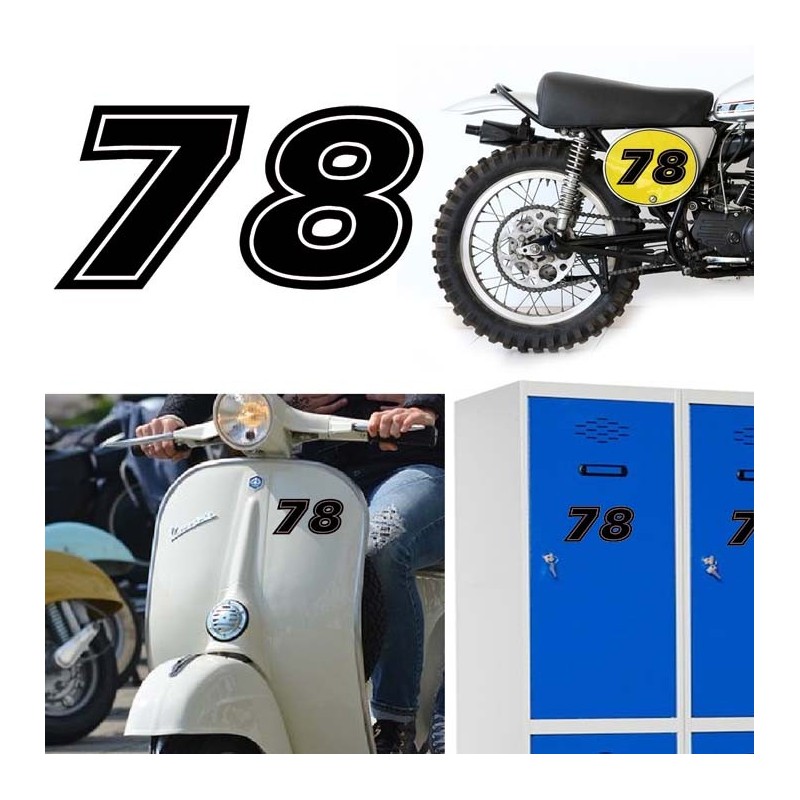 Numero 78 versión eras, pegatina de vinilo