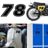Numero 78 versión eras, pegatina de vinilo
