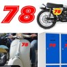 Numero 78 versión eras, pegatina de vinilo
