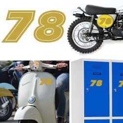 Numero 78 versión eras, pegatina de vinilo