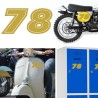 Numero 78 versión eras, pegatina de vinilo