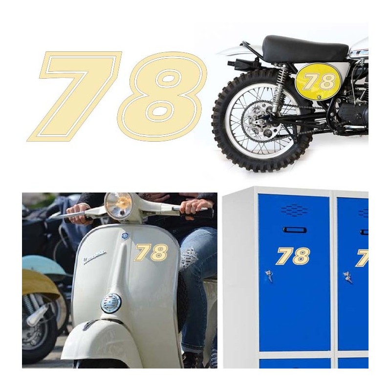 Numero 78 versión eras, pegatina de vinilo