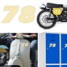 Numero 78 versión eras, pegatina de vinilo