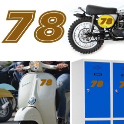 Numero 78 versión eras, pegatina de vinilo