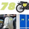 Numero 78 versión eras, pegatina de vinilo