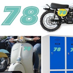 Numero 78 versión eras, pegatina de vinilo