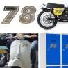Numero 78 versión eras, pegatina de vinilo