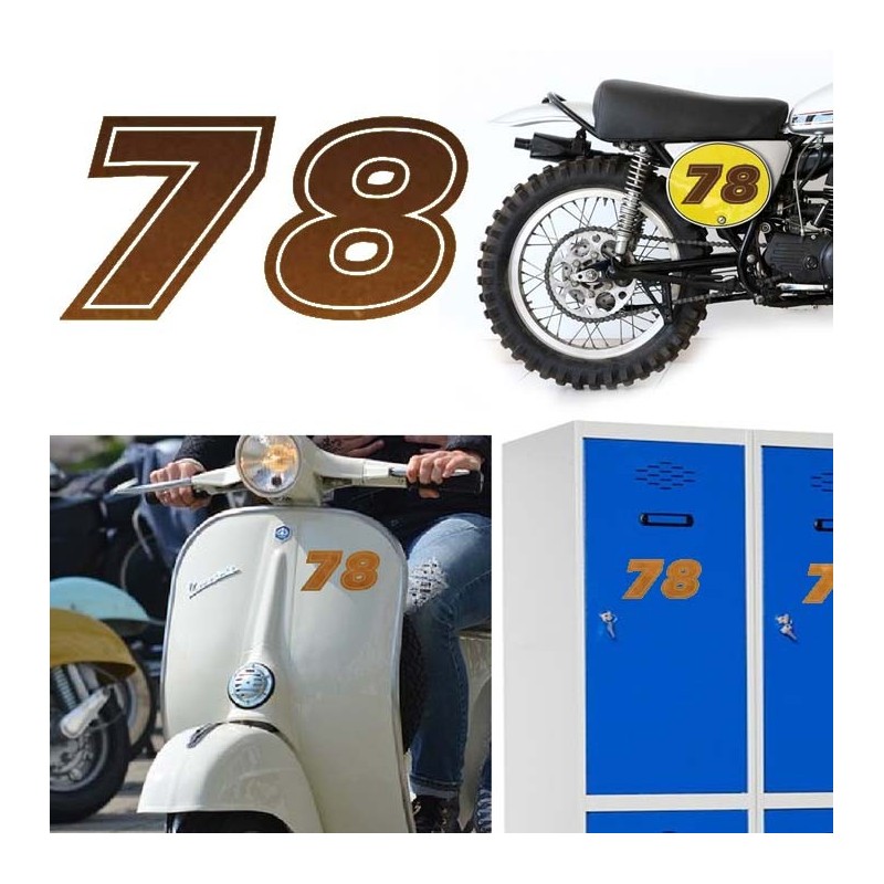 Numero 78 versión eras, pegatina de vinilo
