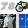 Numero 78 versión eras, pegatina de vinilo