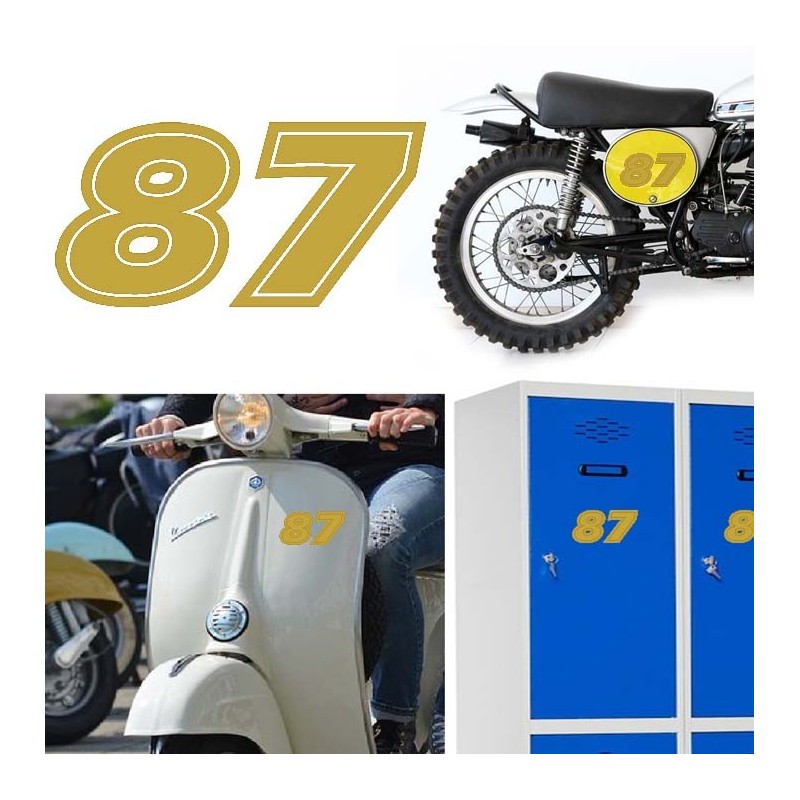 Numero 87 versión eras, pegatina de vinilo