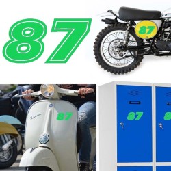 Numero 87 versión eras, pegatina de vinilo