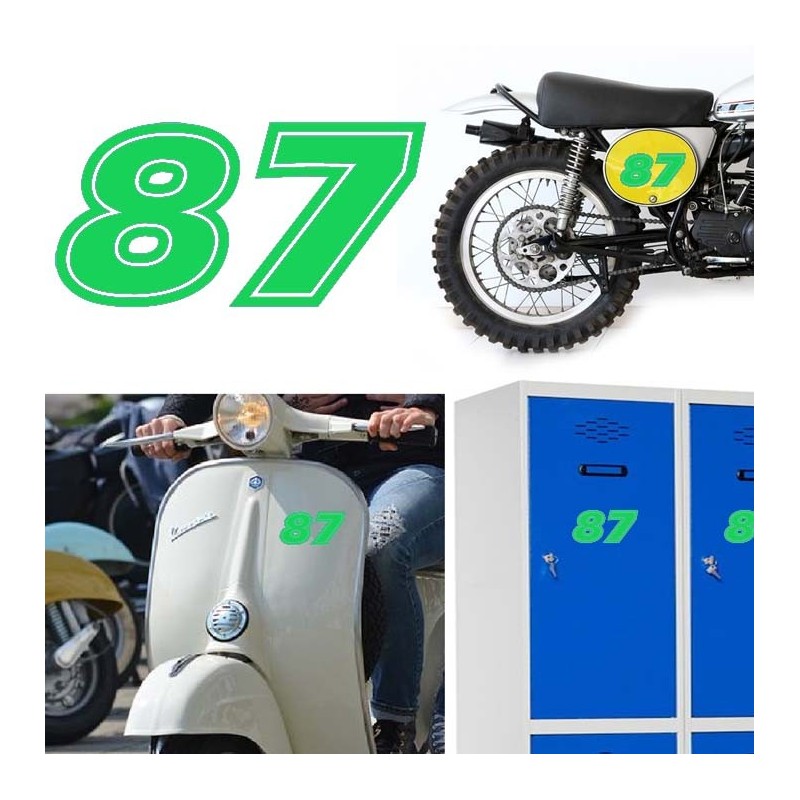 Numero 87 versión eras, pegatina de vinilo