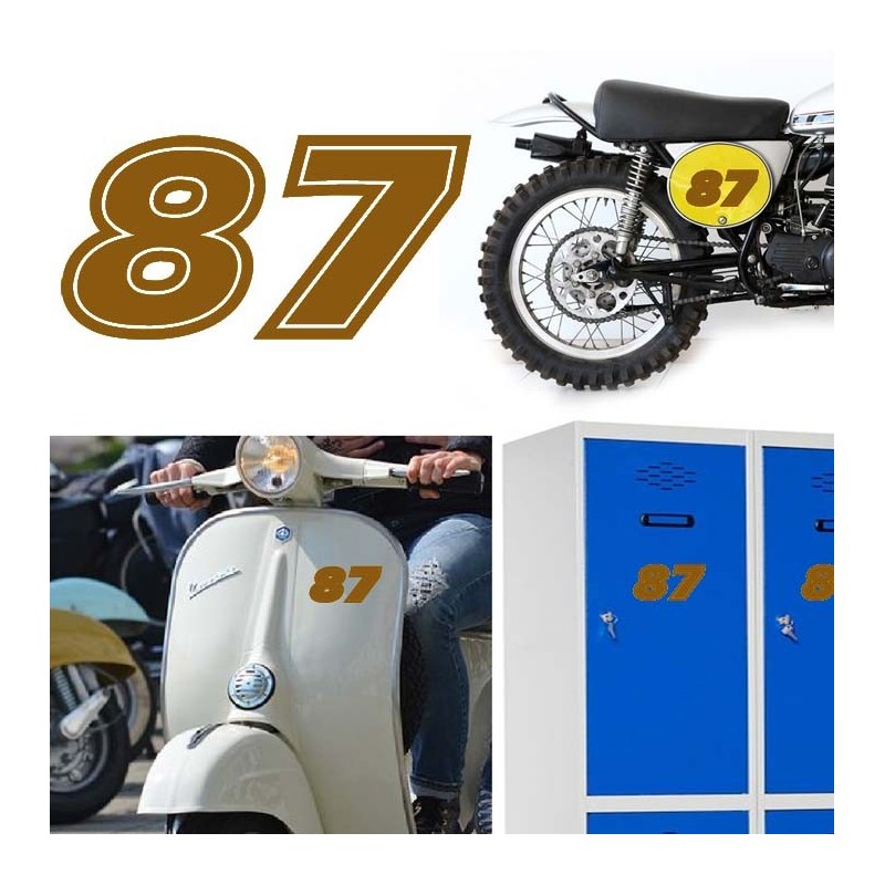 Numero 87 versión eras, pegatina de vinilo