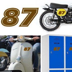 Numero 87 versión eras, pegatina de vinilo