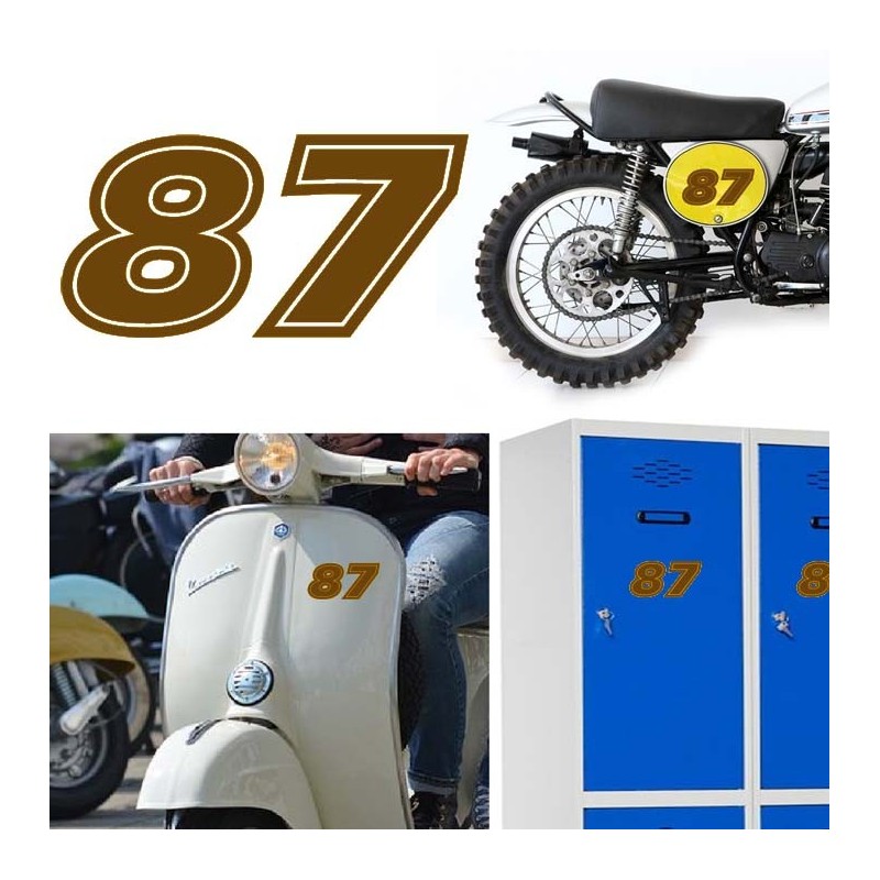 Numero 87 versión eras, pegatina de vinilo